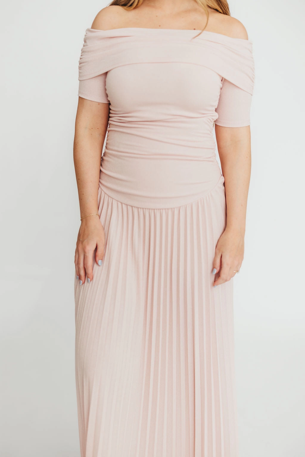 The Lennox Maxi Dress in Dusty Pink