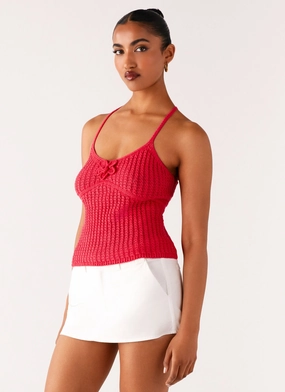 Tiare Crochet Top - Fuchsia Tiare Crochet Top - Fuchsia