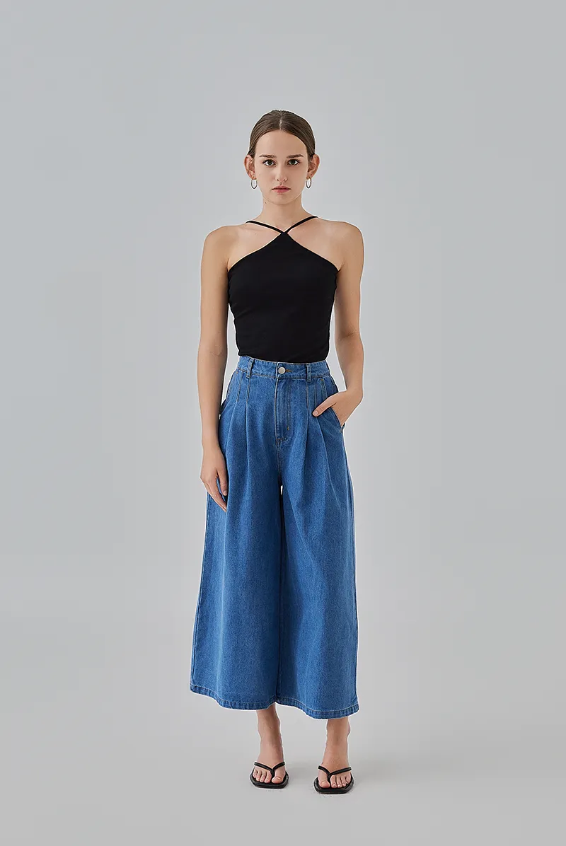 Tiff Wide Legged Denim Jeans