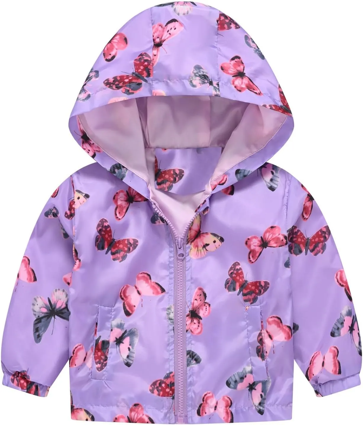 Toddler Baby Dinosaur Rain Jacket Boys Girls Hooded Jacket Cartoon Lightweight Windbreaker Raincoat Outwear