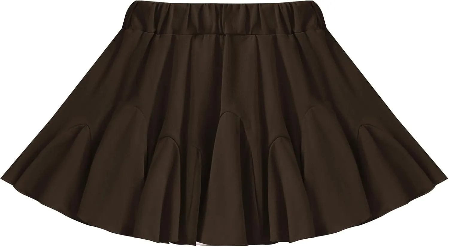 Toddler Baby Girls Skirts Skorts Elastic Little Girls Pleated Skirts Casual Flowy Ruffles Flared for Toddler