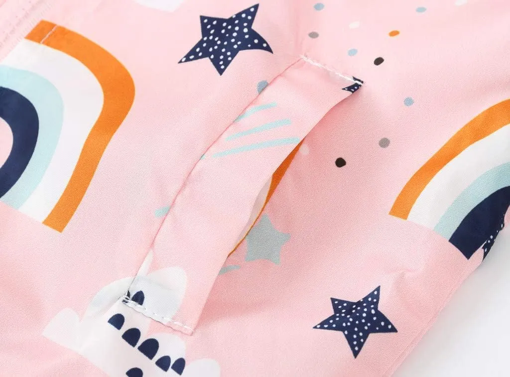 Toddler Baby Zipper Autumn Boys Print Coat Hooded WindproofJacket Kids Boys Coat&jacket Toddler Winter Fun Boys Coat
