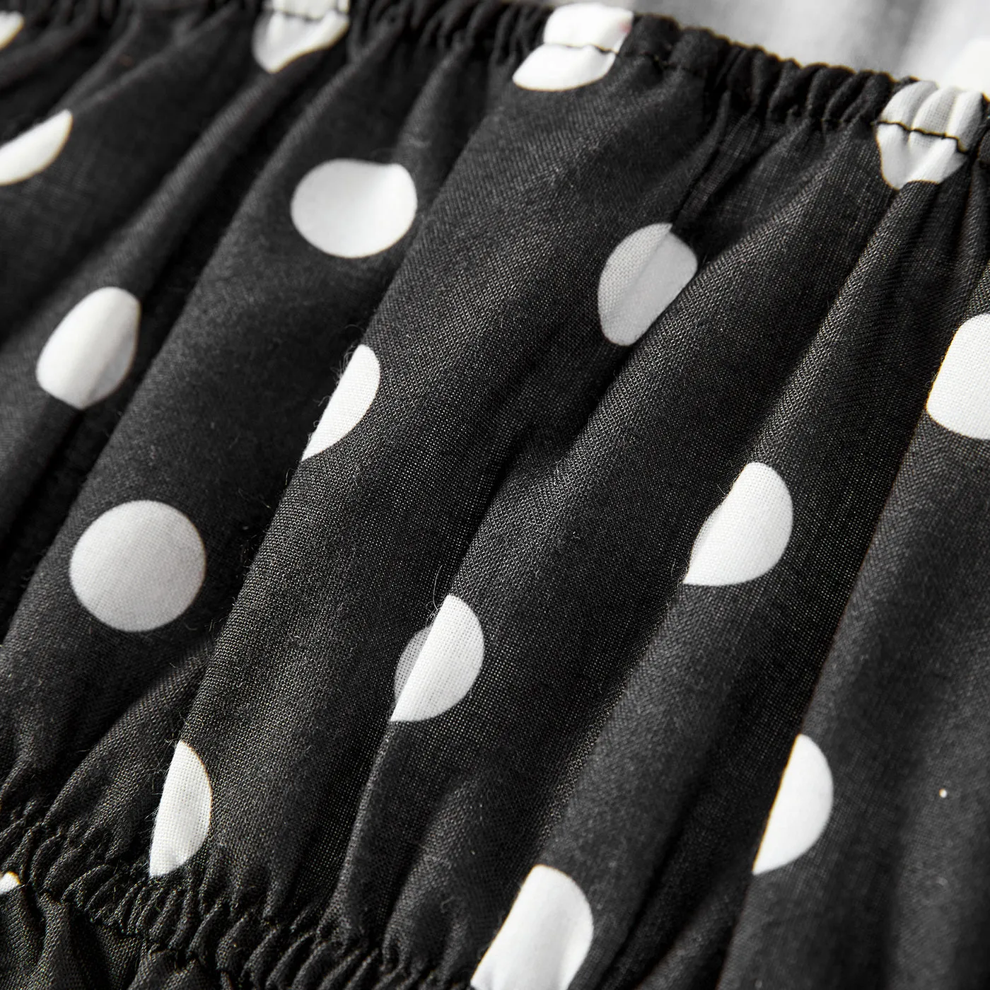 Toddler/Kid Girl Polka dots Ruffled Strap Rompers