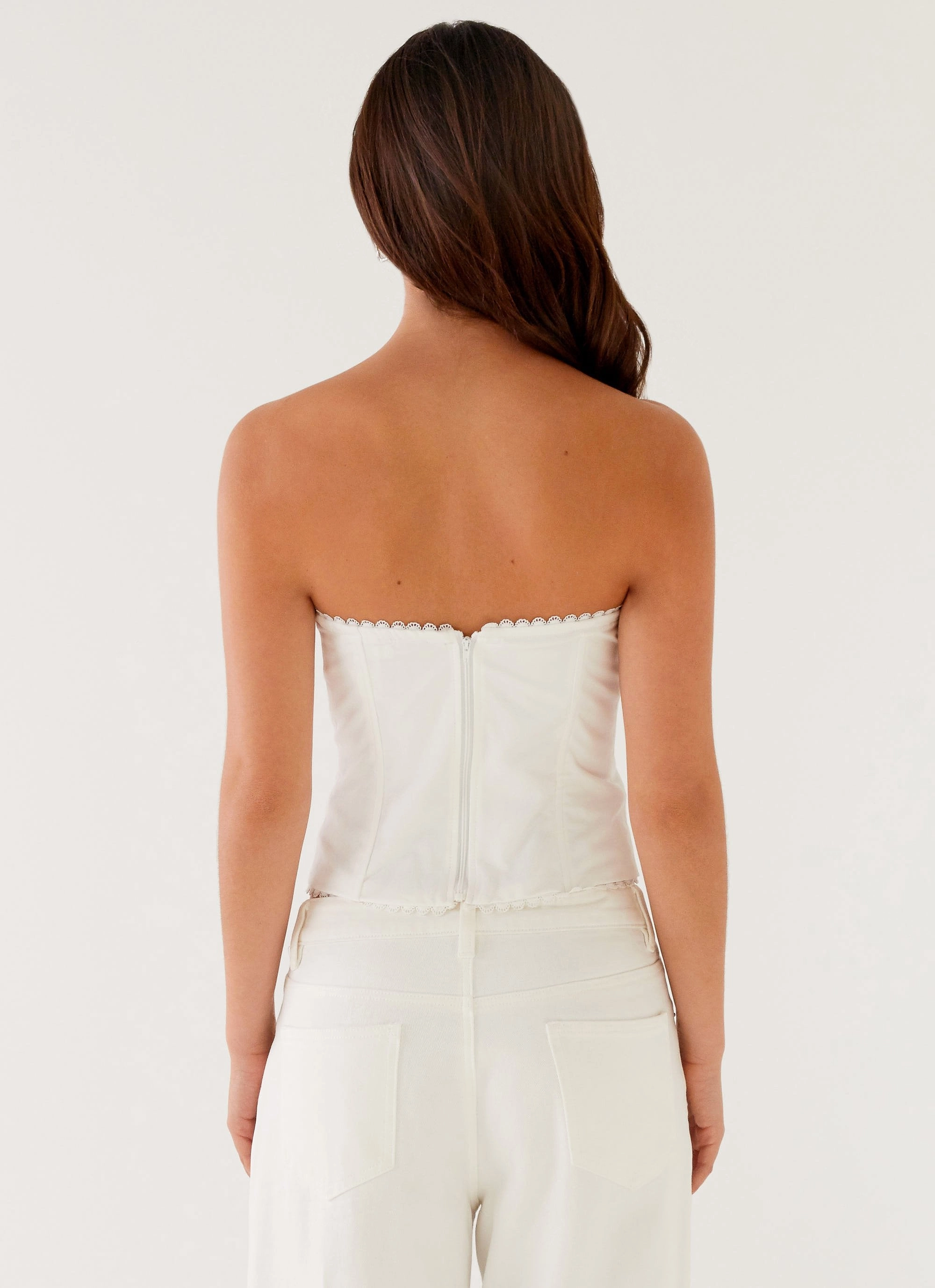 Tory Bustier Top - Ivory