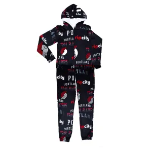 Trail Blazers One Piece Hoodie Fleece Union Suit