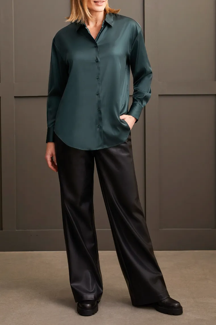 TRBL Satin Button Down