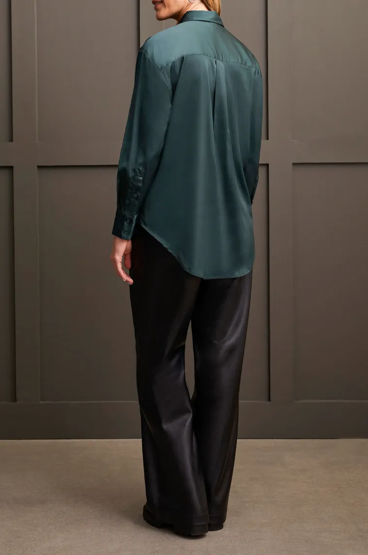 TRBL Satin Button Down