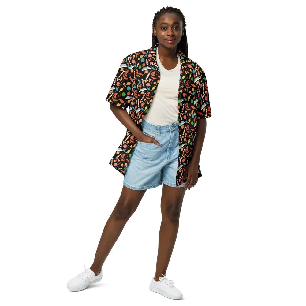 Trick 'r Treat Candy Razor Blades Button Down