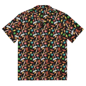 Trick 'r Treat Candy Razor Blades Button Down