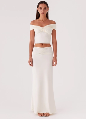 Trixie Maxi Skirt - Ivory Trixie Maxi Skirt - Ivory