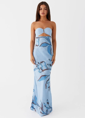 Tropicana Maxi Dress - Blue Floral Tropicana Maxi Dress - Blue Floral
