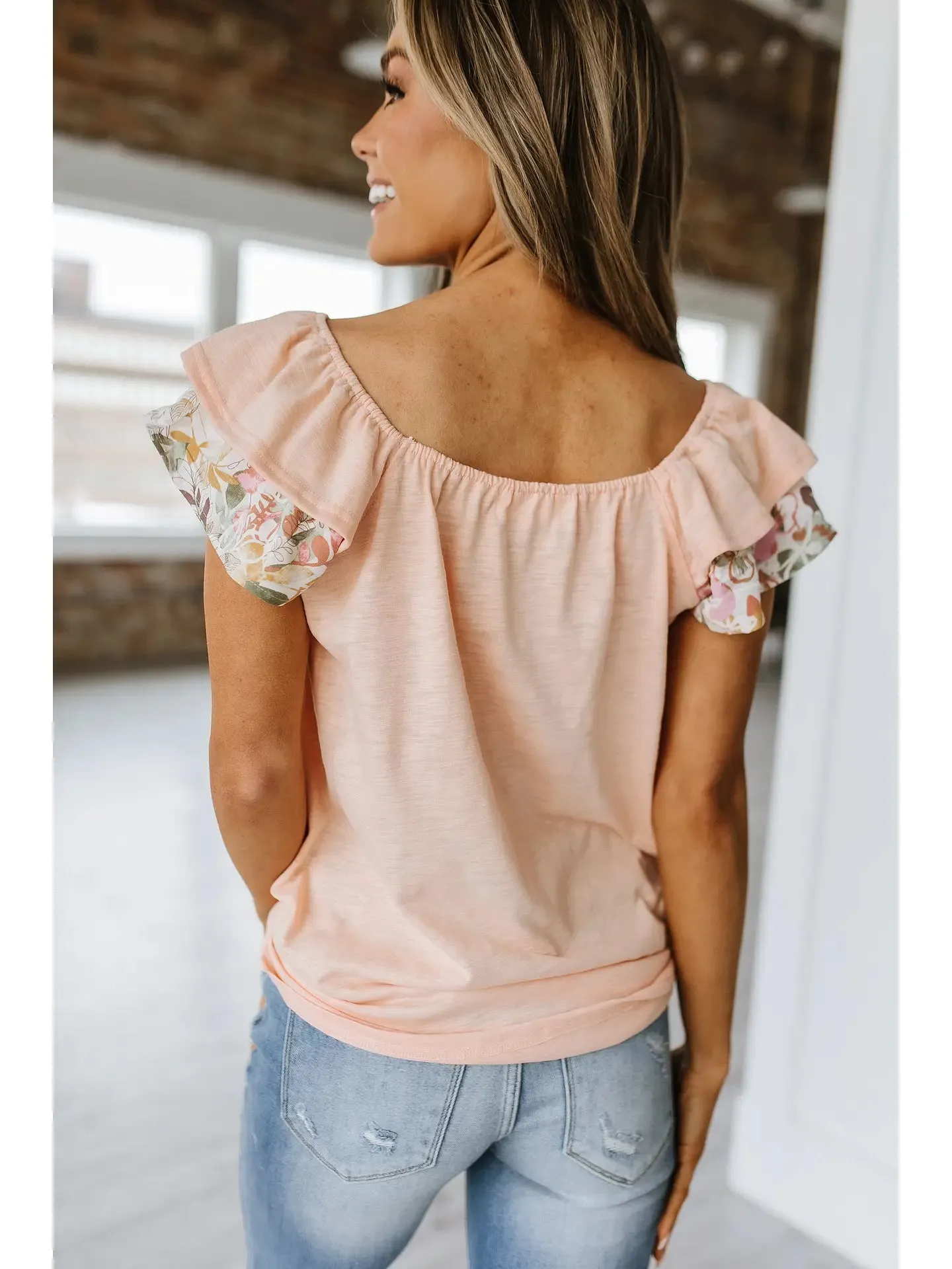 Trystan Ruffle Sleeve Tank