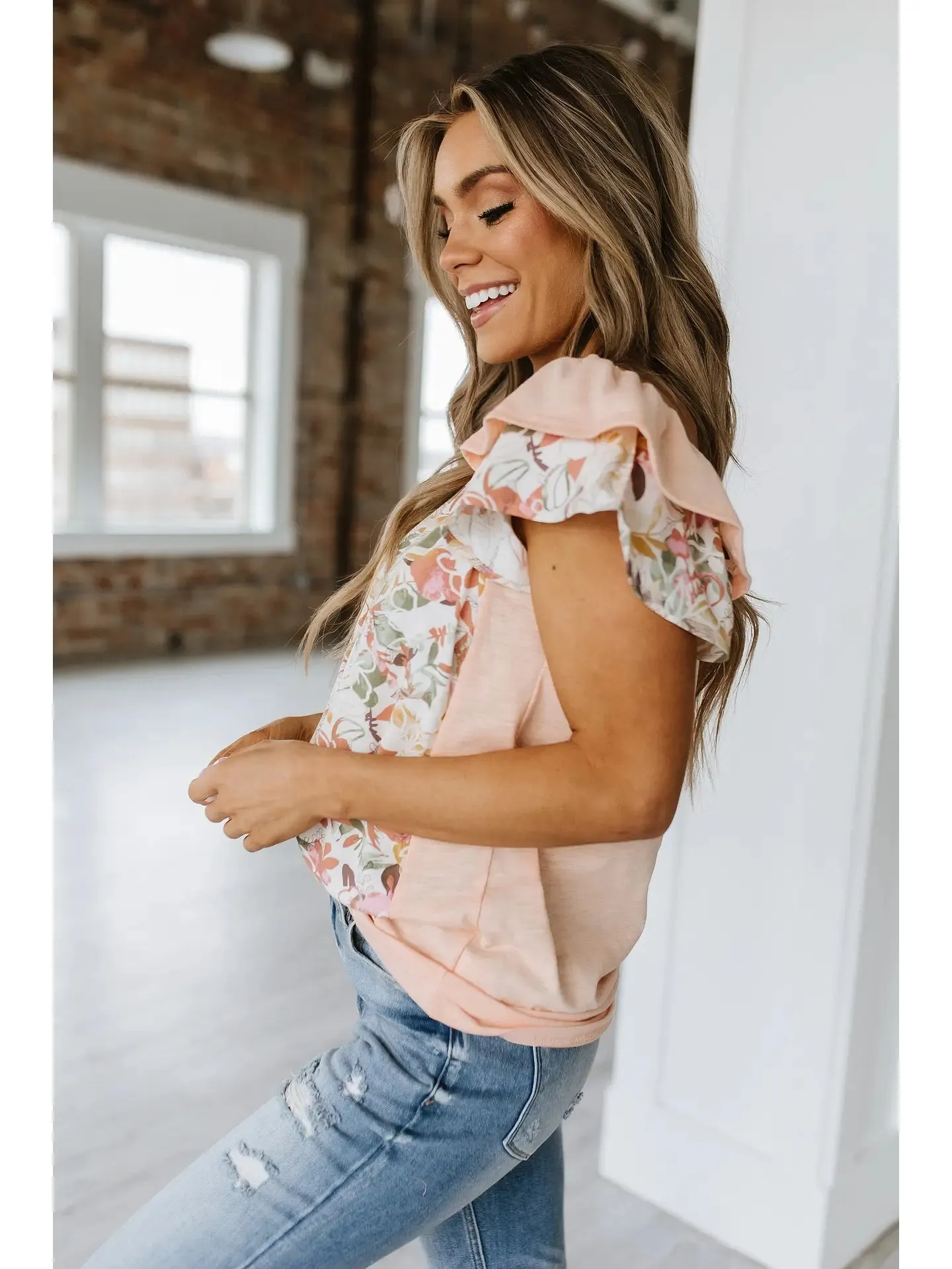 Trystan Ruffle Sleeve Tank