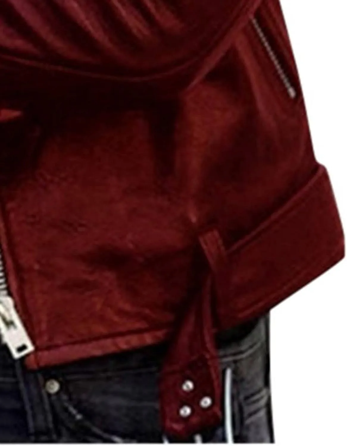 tuduoms Womens Retro Motorcycle Jacket Faux Leather Jackets Long Sleeve Plus Size Zipper Short Moto Biker Crop Coat with Belt