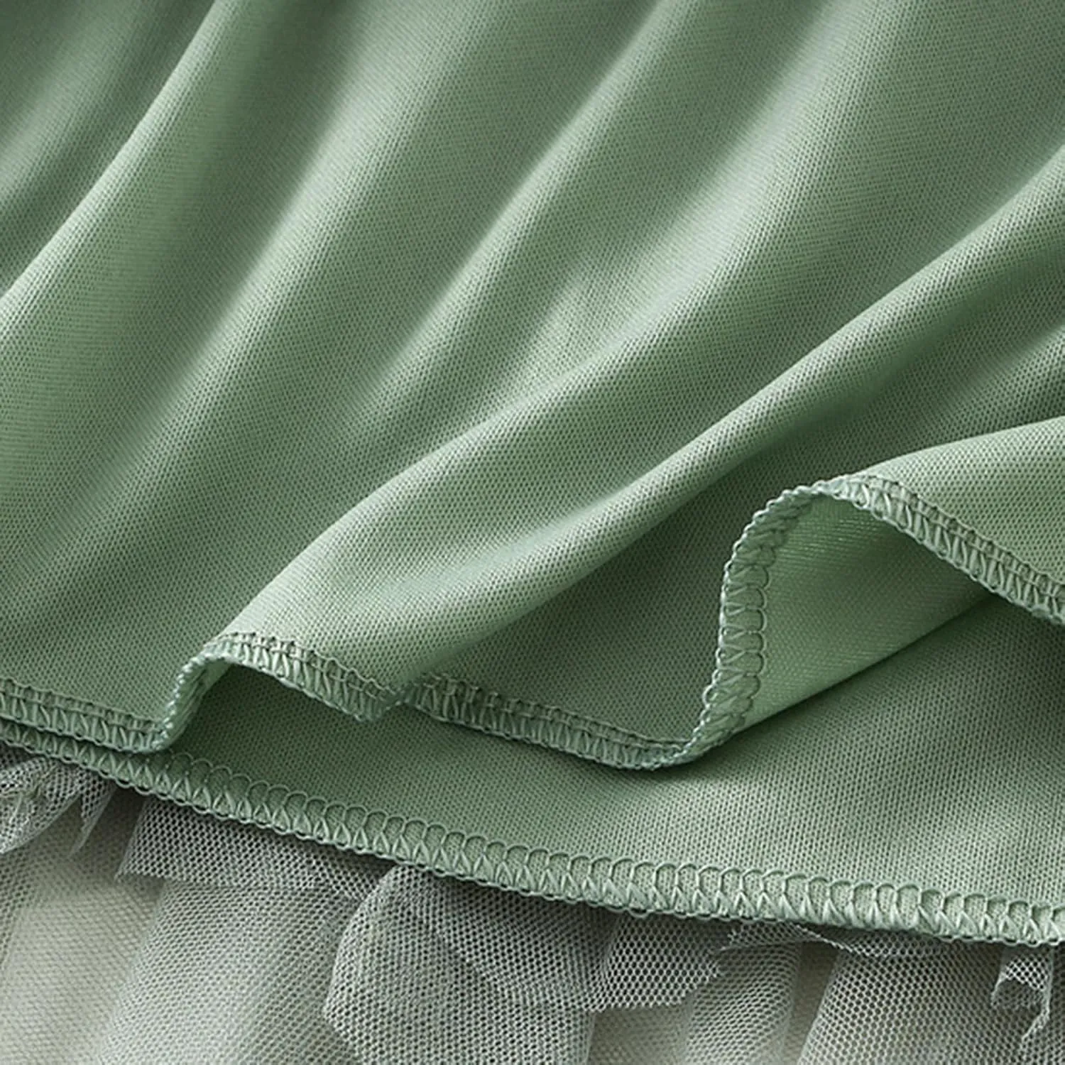 Tulle Skirts for Women A Line Dance Skirts Elastic Waist Flowy Skirts Layered Mesh Skirts Minin Irregular Tutu Skirts