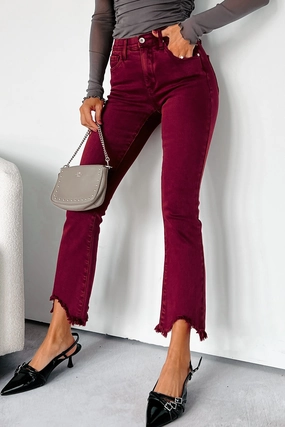 Tulsa Mid Rise Tummy Control Special A Kick Flare Jeans (Wine) Tulsa Mid Rise Tummy Control Special A Kick Flare Jeans (Wine)
