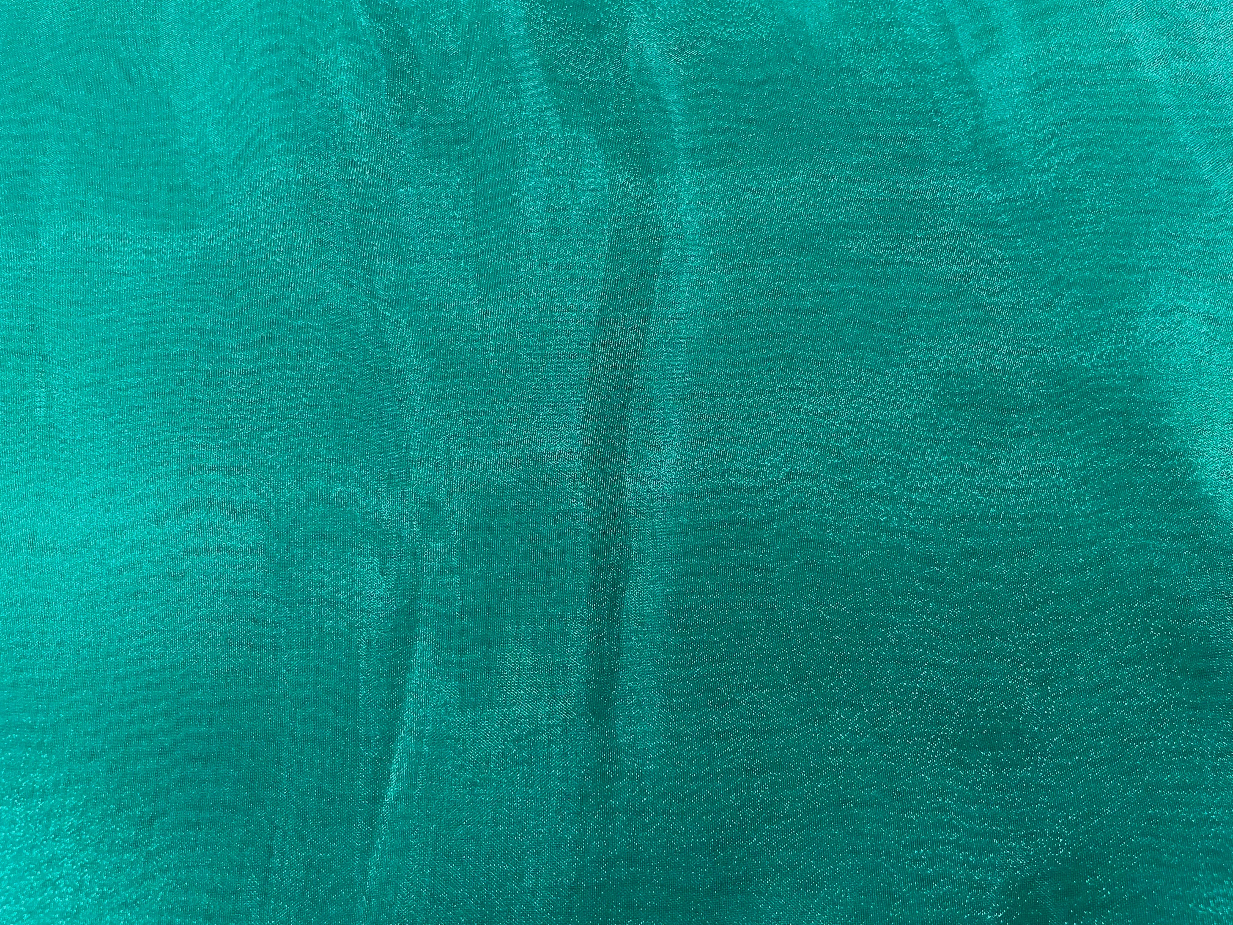 Turquoise Plain Organza Fabric