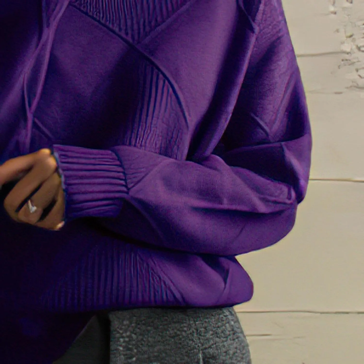 Turtleneck Sweater Women Cable Knit Pullover Sweater for Women Long Sleeve Winter Chunky Knitted Tops