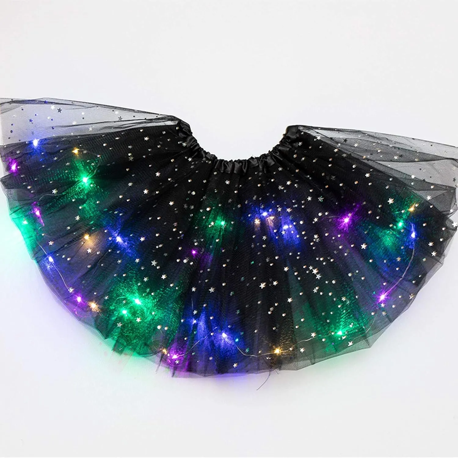 Tutu Skirt for Women Light Up Ballet Tulle Skirt Adult Costume Dance Party Rave Festival Outfit