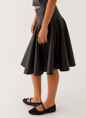Tyler Midi Skirt - Black Tyler Midi Skirt - Black