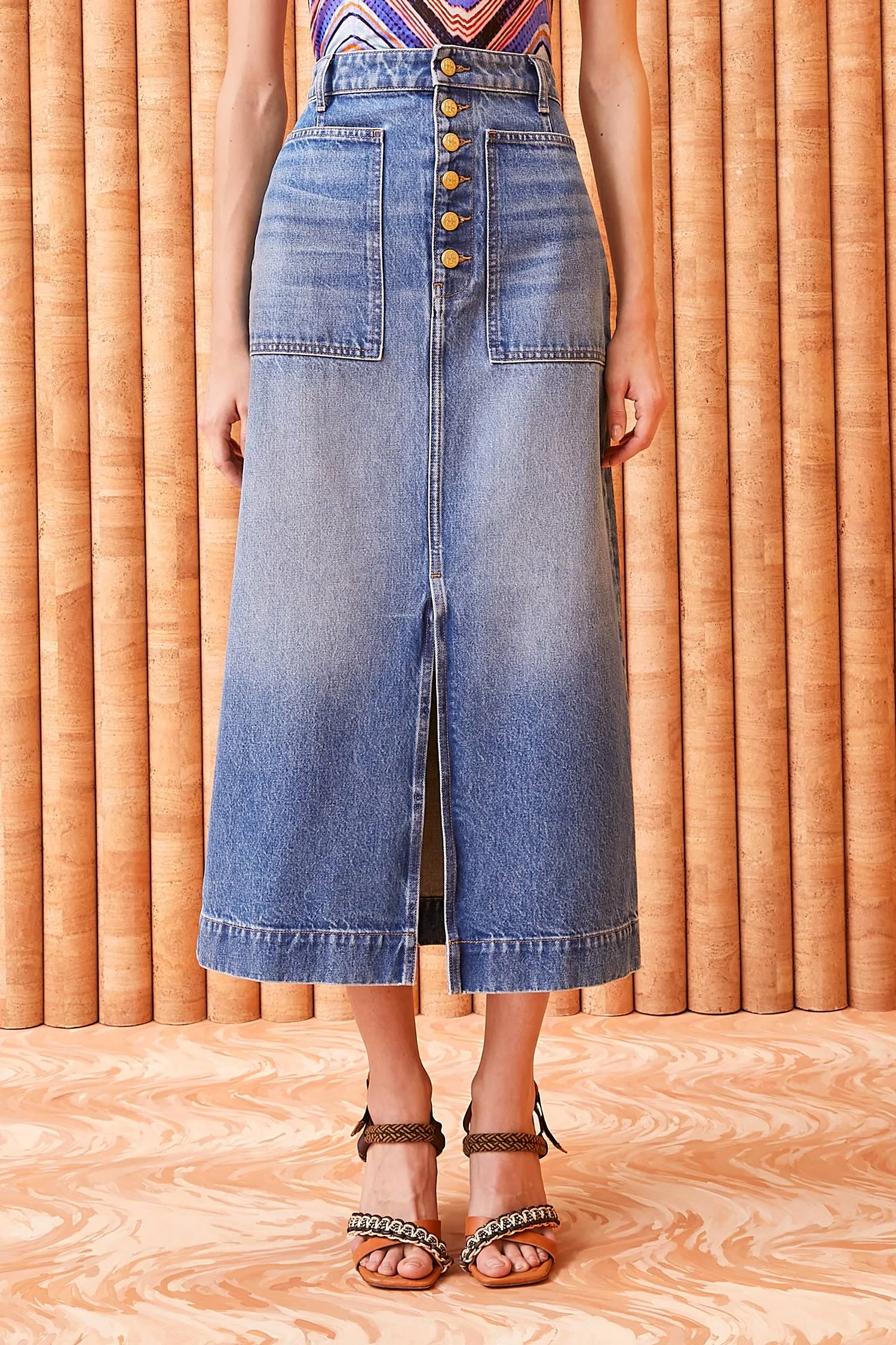 Ulla Johnson Bea Denim Skirt
