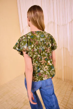 Ulla Johnson Perline Flutter Sleeve Blouse Ulla Johnson Perline Flutter Sleeve Blouse