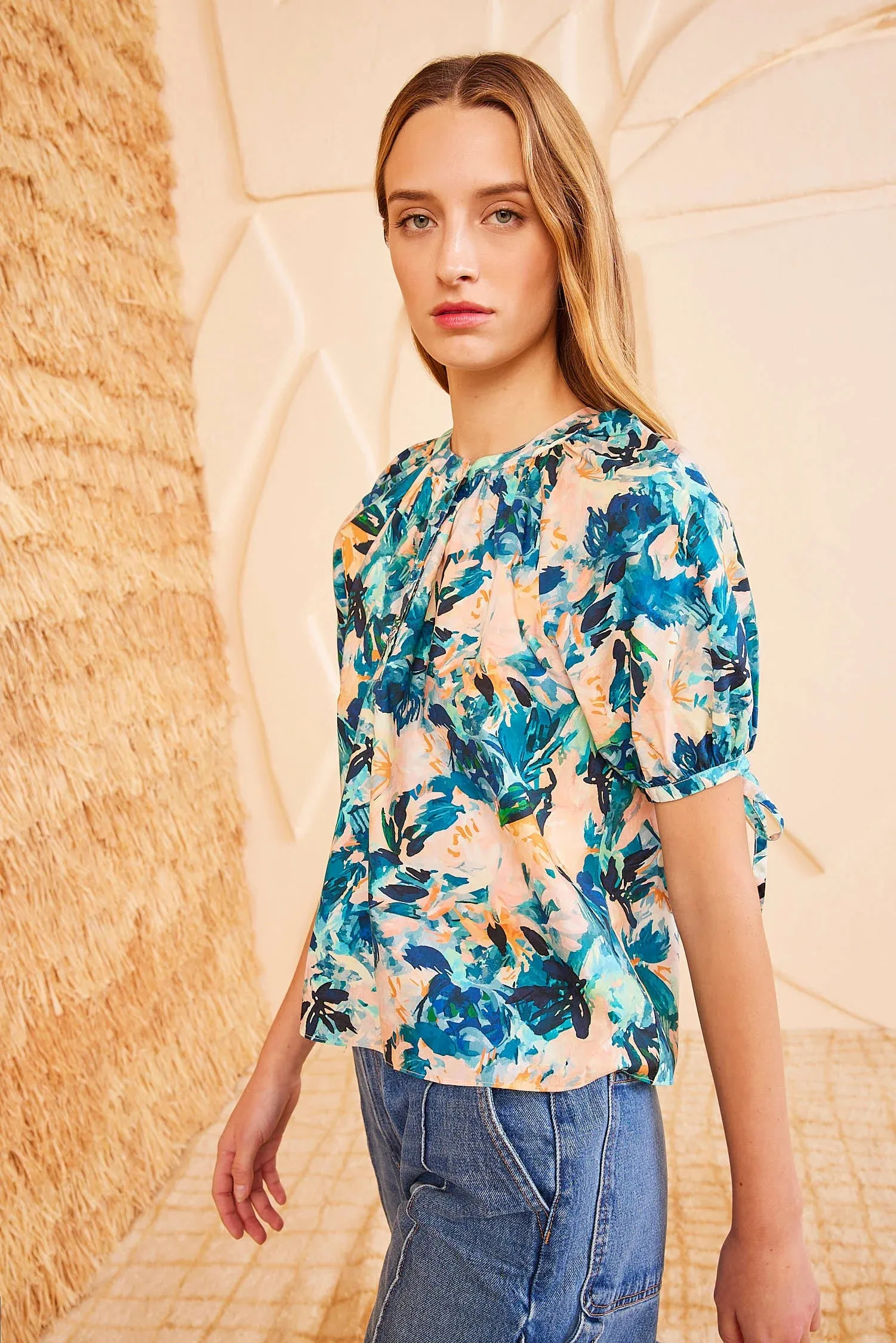 Ulla Johnson Vienne Blouse Delphinium