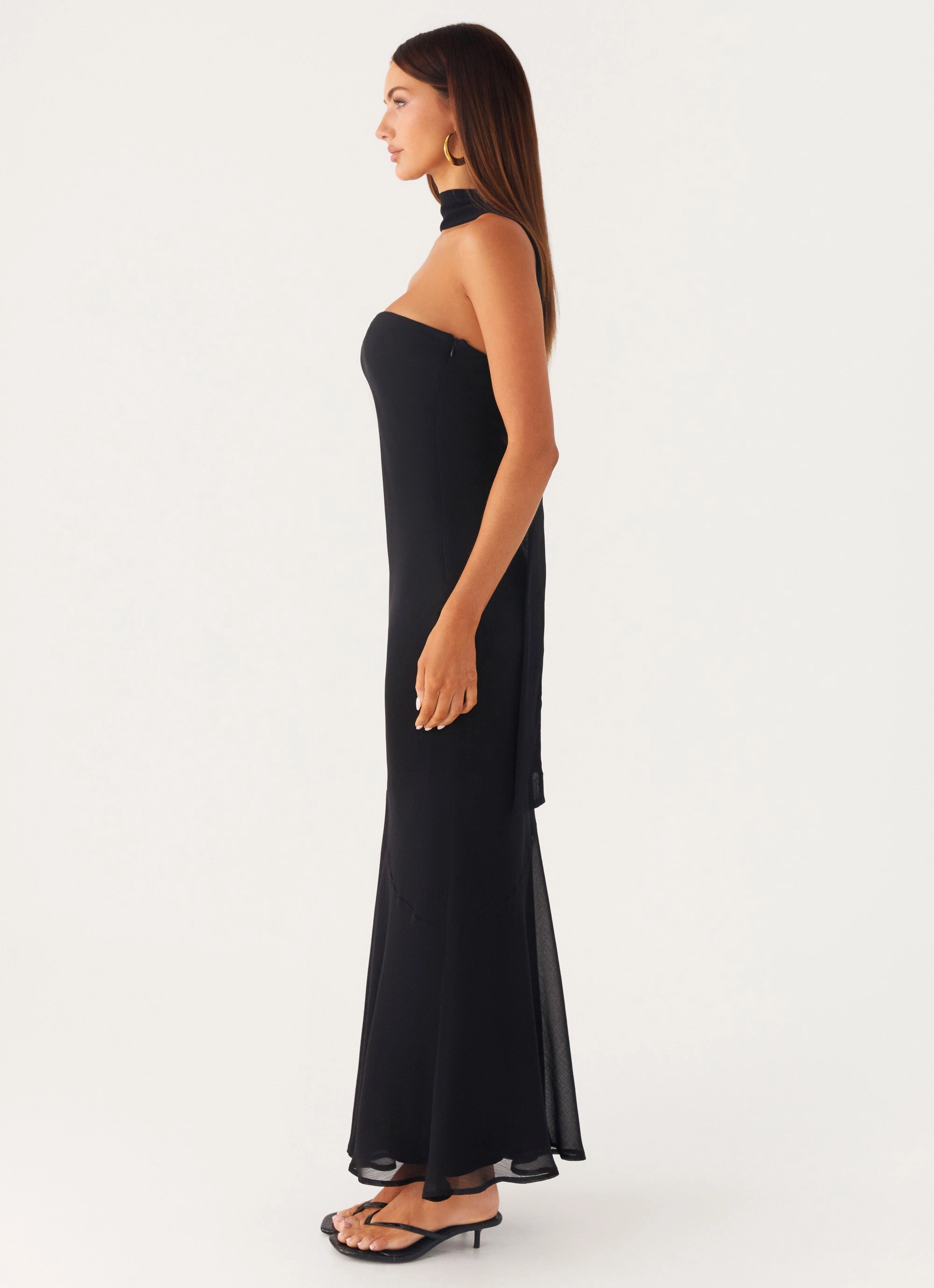 Under the Pagoda Maxi Dress - Black