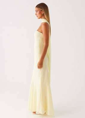 Under The Pagoda Maxi Dress - Yellow Under The Pagoda Maxi Dress - Yellow