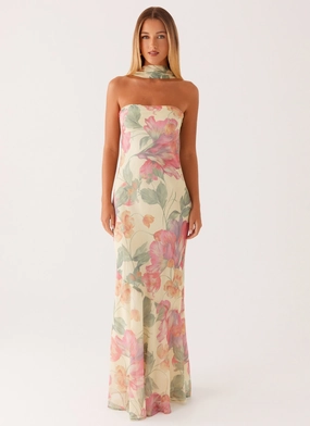 Under The Pagoda Maxi Dress - Yellow Peony Under The Pagoda Maxi Dress - Yellow Peony