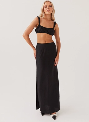 Valencia Villa Bralet Top - Black Valencia Villa Bralet Top - Black
