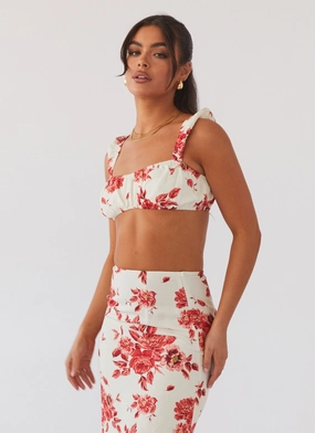 Valencia Villa Bralet Top - Rosa Floria Valencia Villa Bralet Top - Rosa Floria