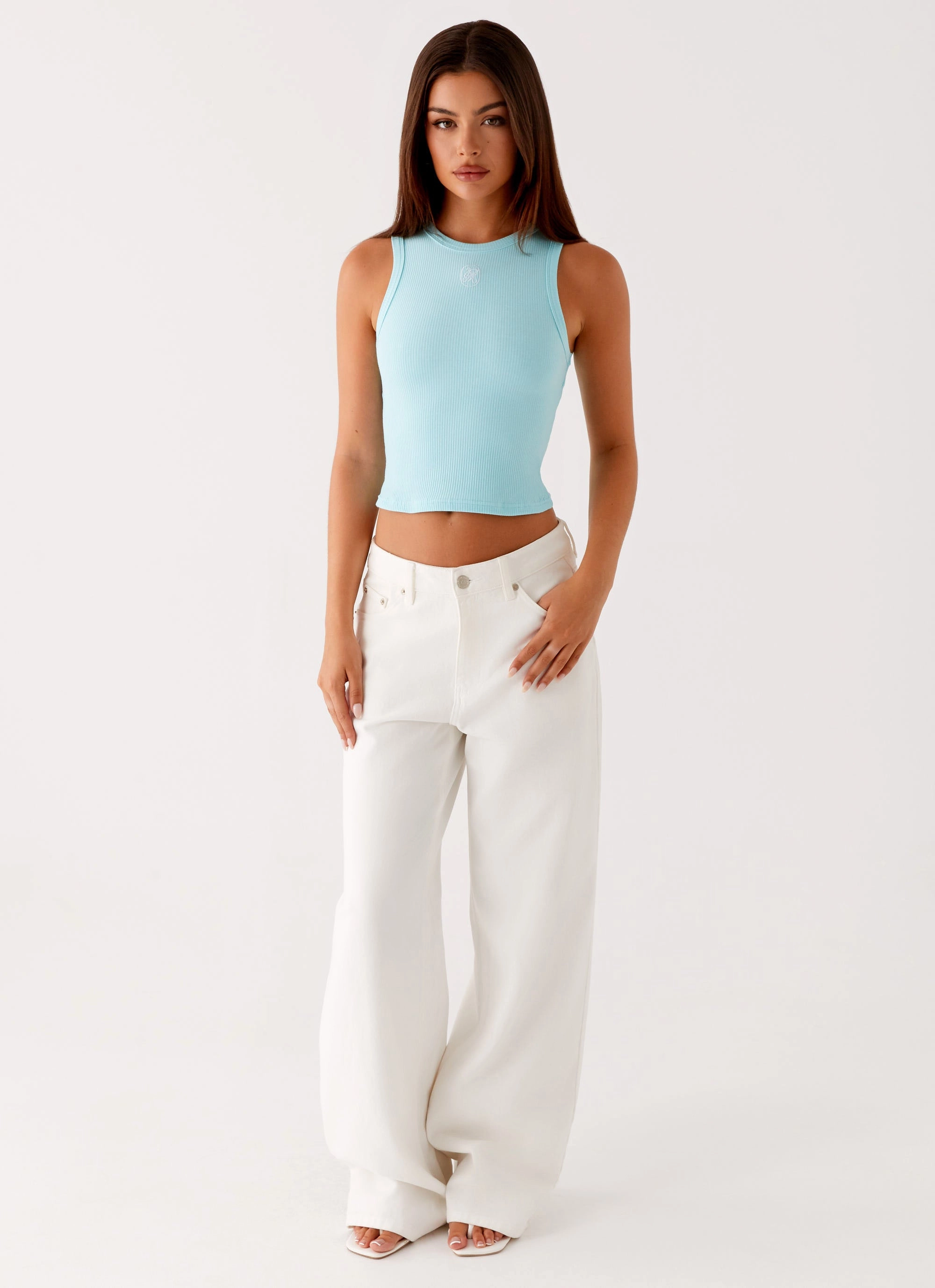 Veda Tank Top - Turquoise