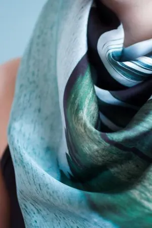 Veiðivötn Lakes Silk Scarf