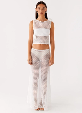 Velli Crochet Top - White Velli Crochet Top - White