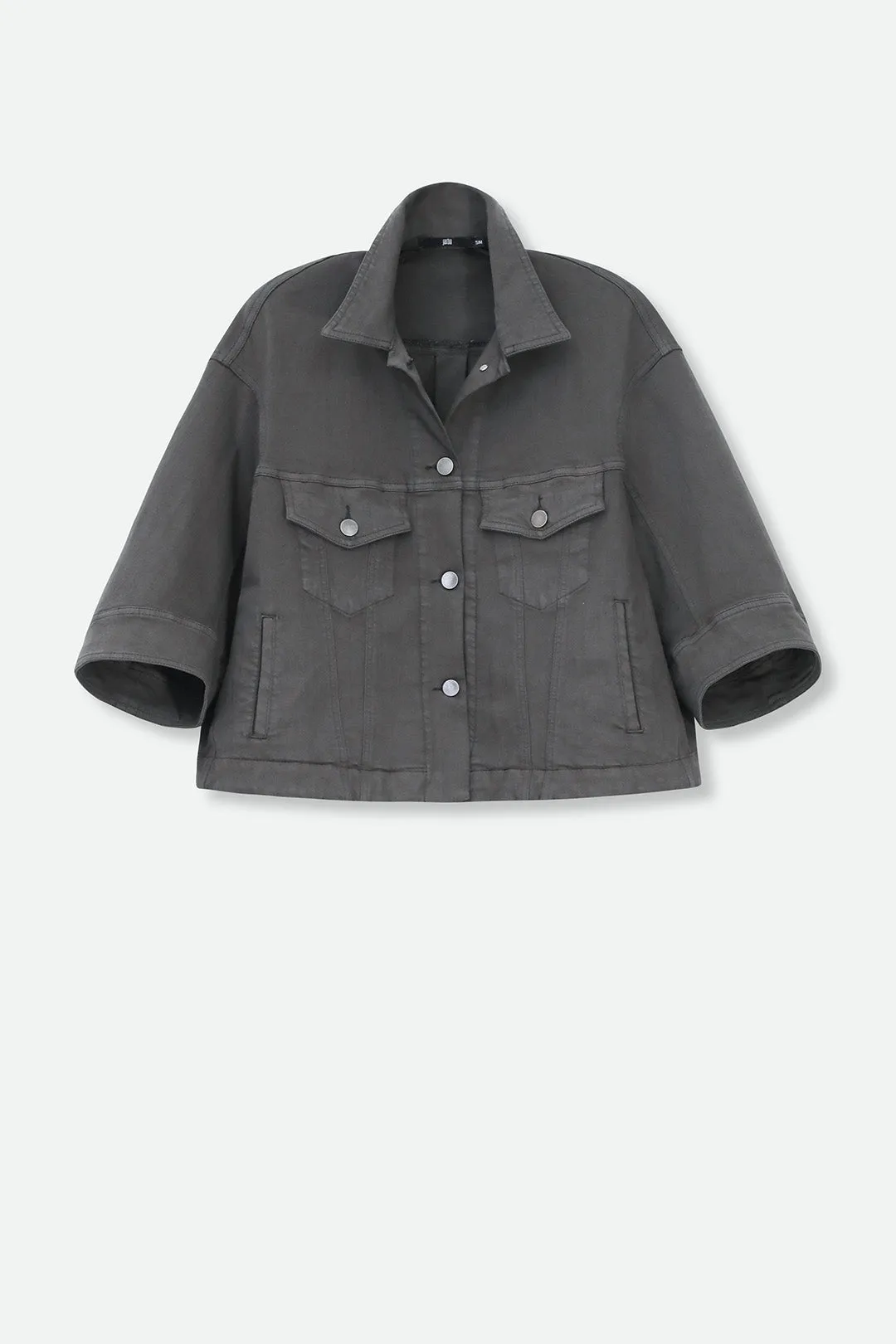 VENETO JACKET GARMENT-DYED ITALIAN STRETCH DENIM