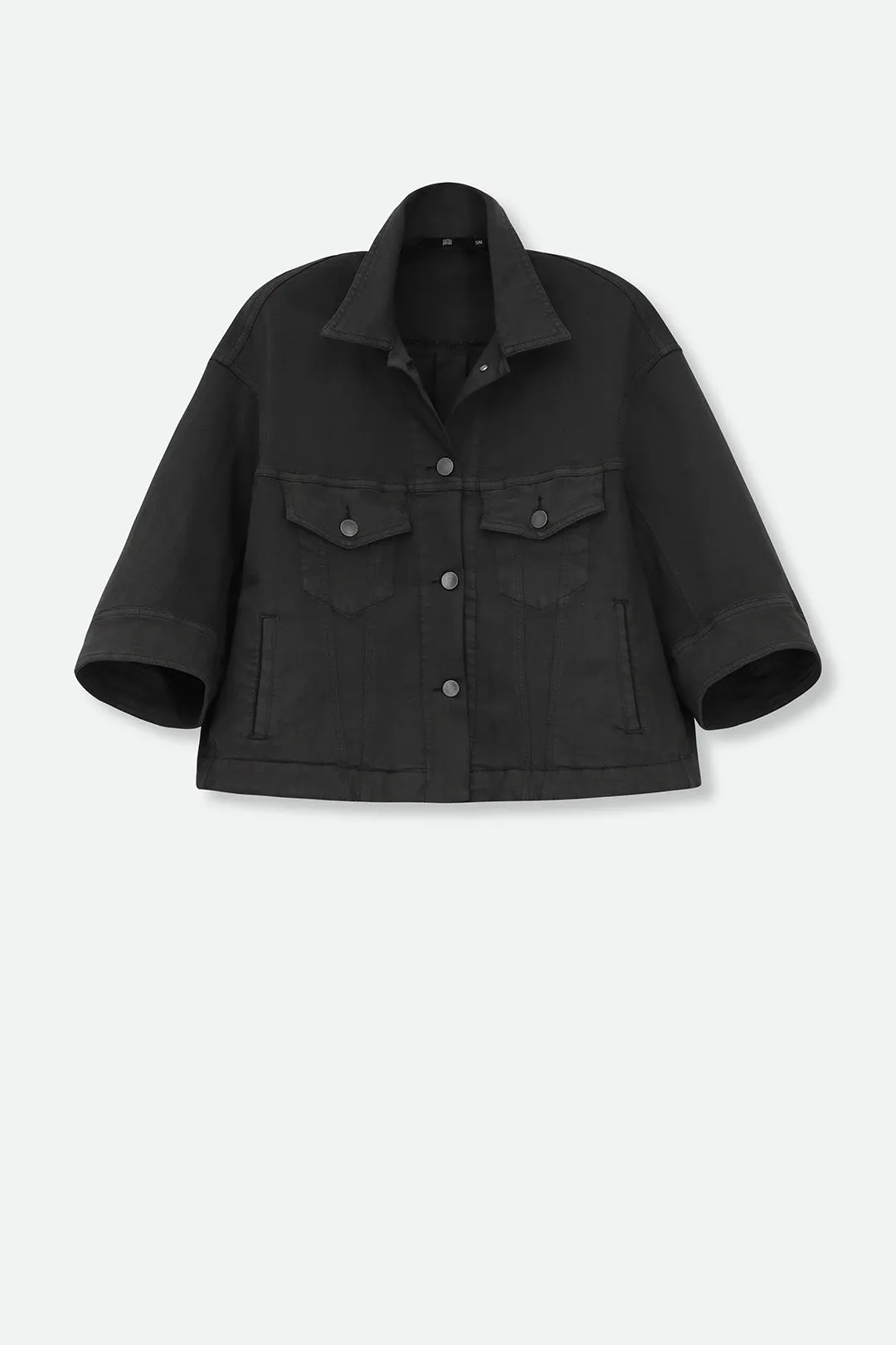 VENETO JACKET GARMENT-DYED ITALIAN STRETCH DENIM