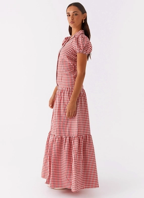 Verity Maxi Dress - Red Gingham Verity Maxi Dress - Red Gingham