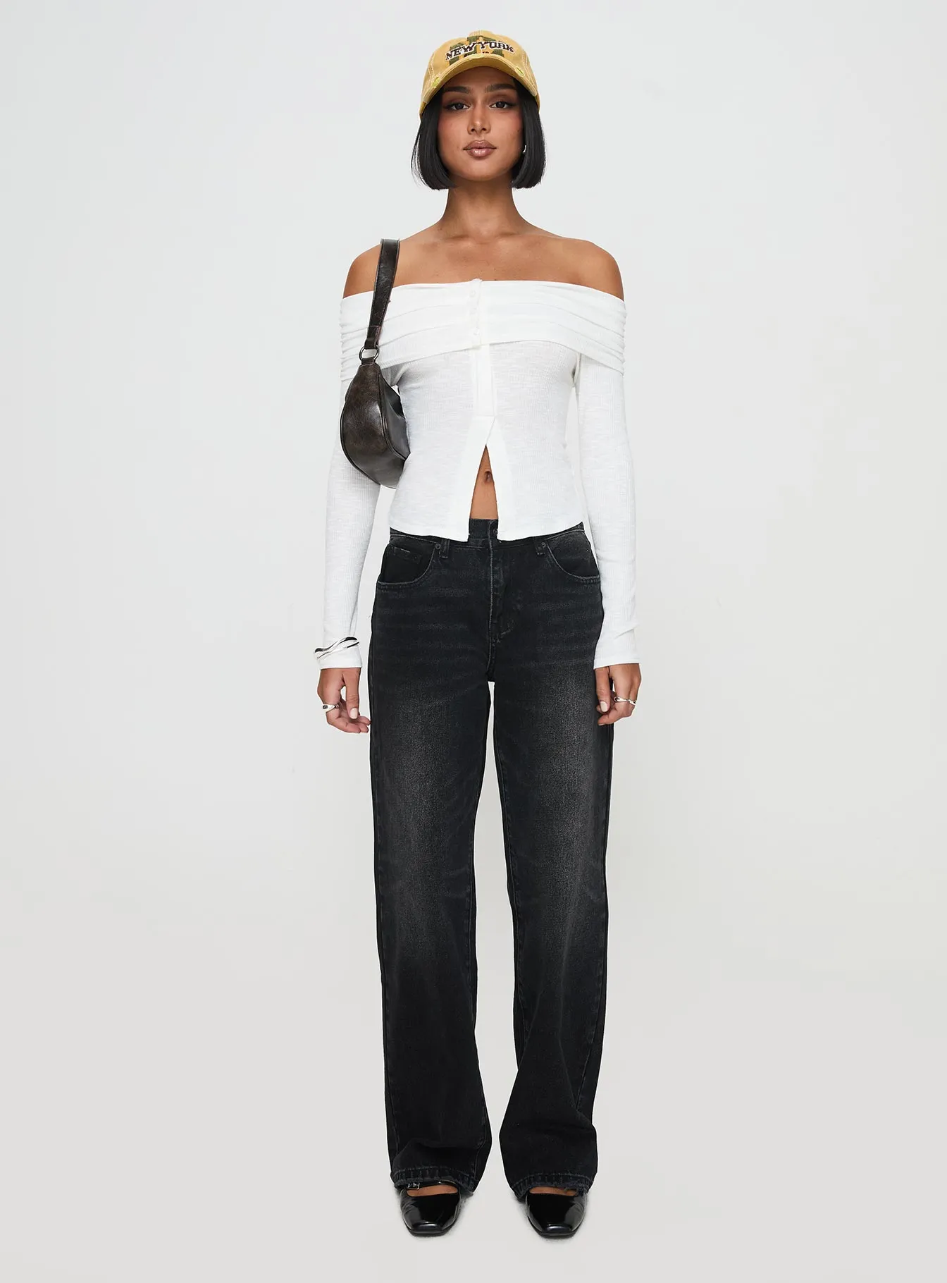 Victorea Long Sleeve Top White