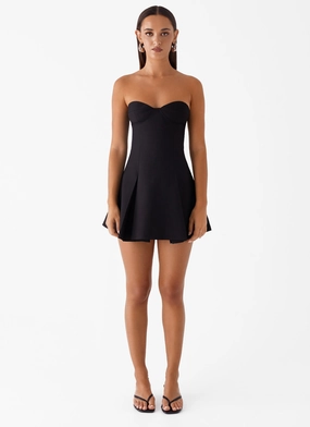 Victoria Strapless Mini Dress - Black Victoria Strapless Mini Dress - Black