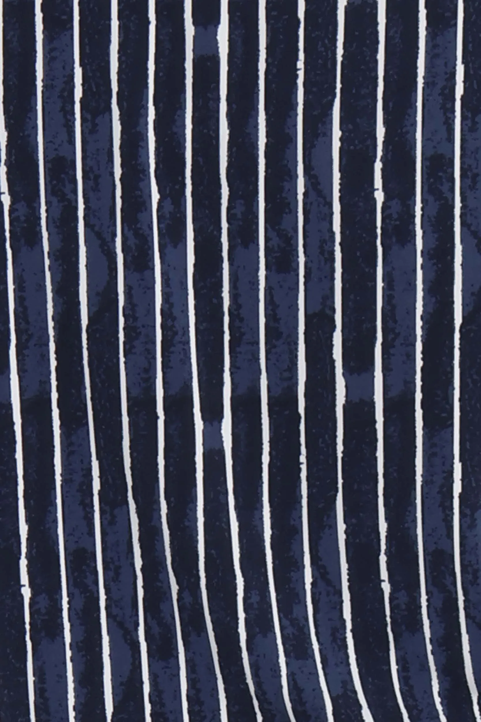 Vikki Vi Jersey Navy Pinstripe Short Sleeve Tunic