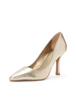 Vince Camuto Avaden Egyptian Gold Slip On Pointed Toe Stiletto Dress  Pump