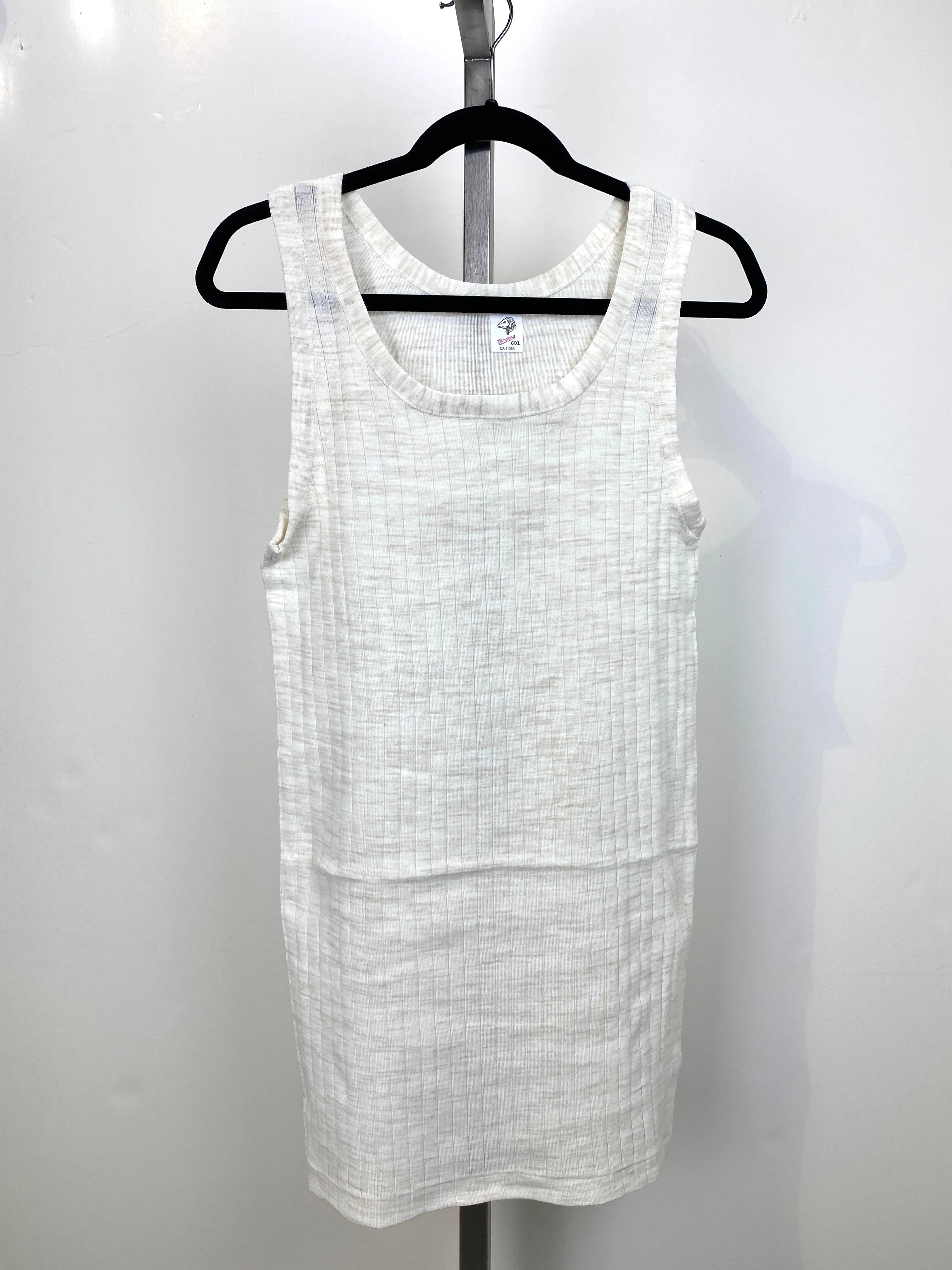 Vintage 1980s Deadstock Acrylic-Knit Heather Tank Tops, NOS, XL