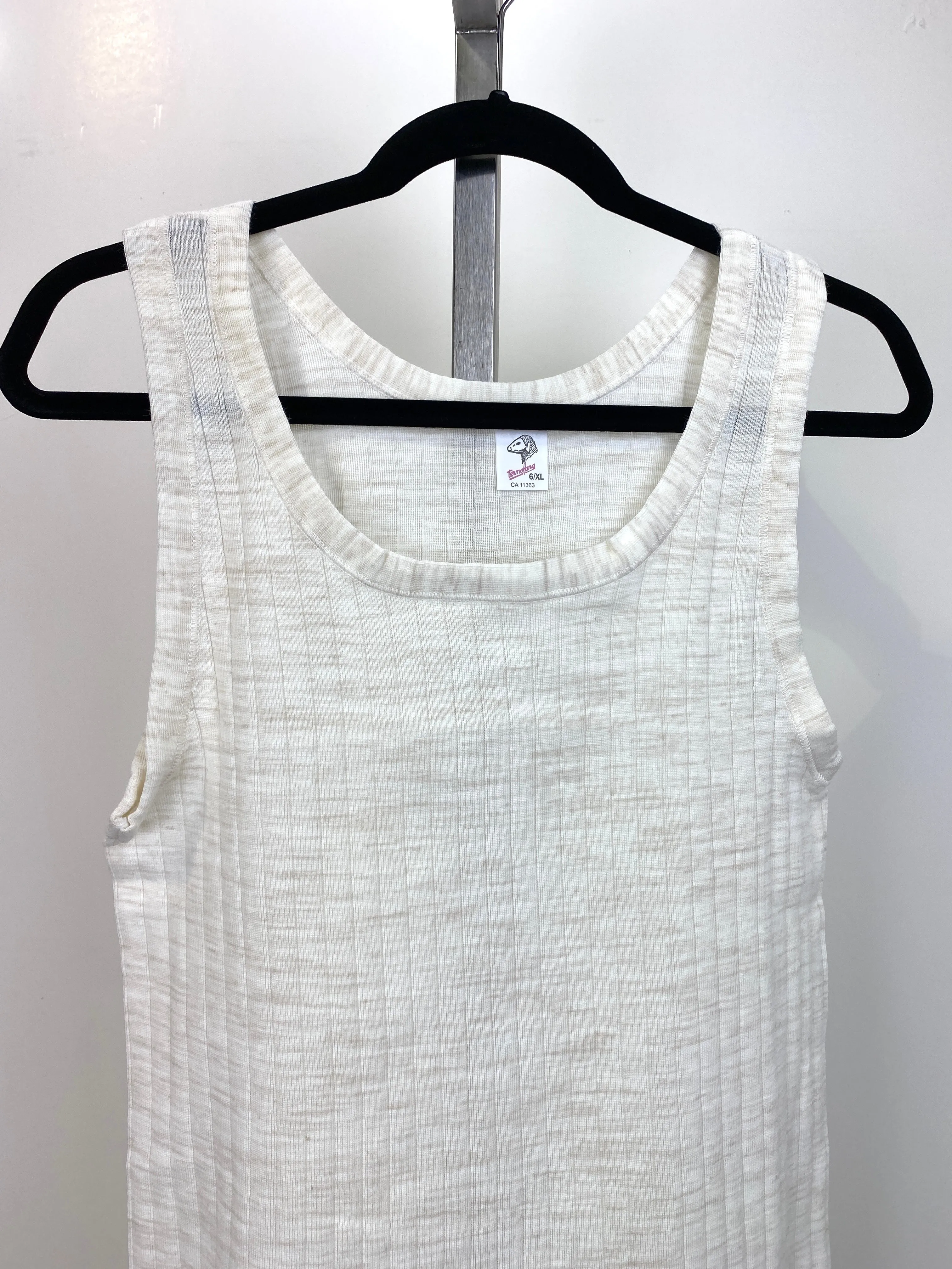 Vintage 1980s Deadstock Acrylic-Knit Heather Tank Tops, NOS, XL
