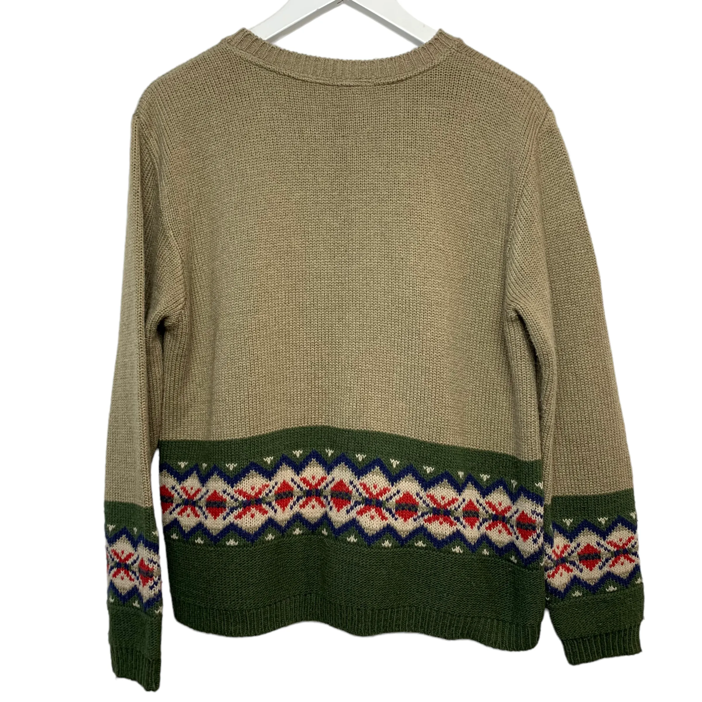 Vintage Bobbie Brooks Fair Isle Knit Sweater Small