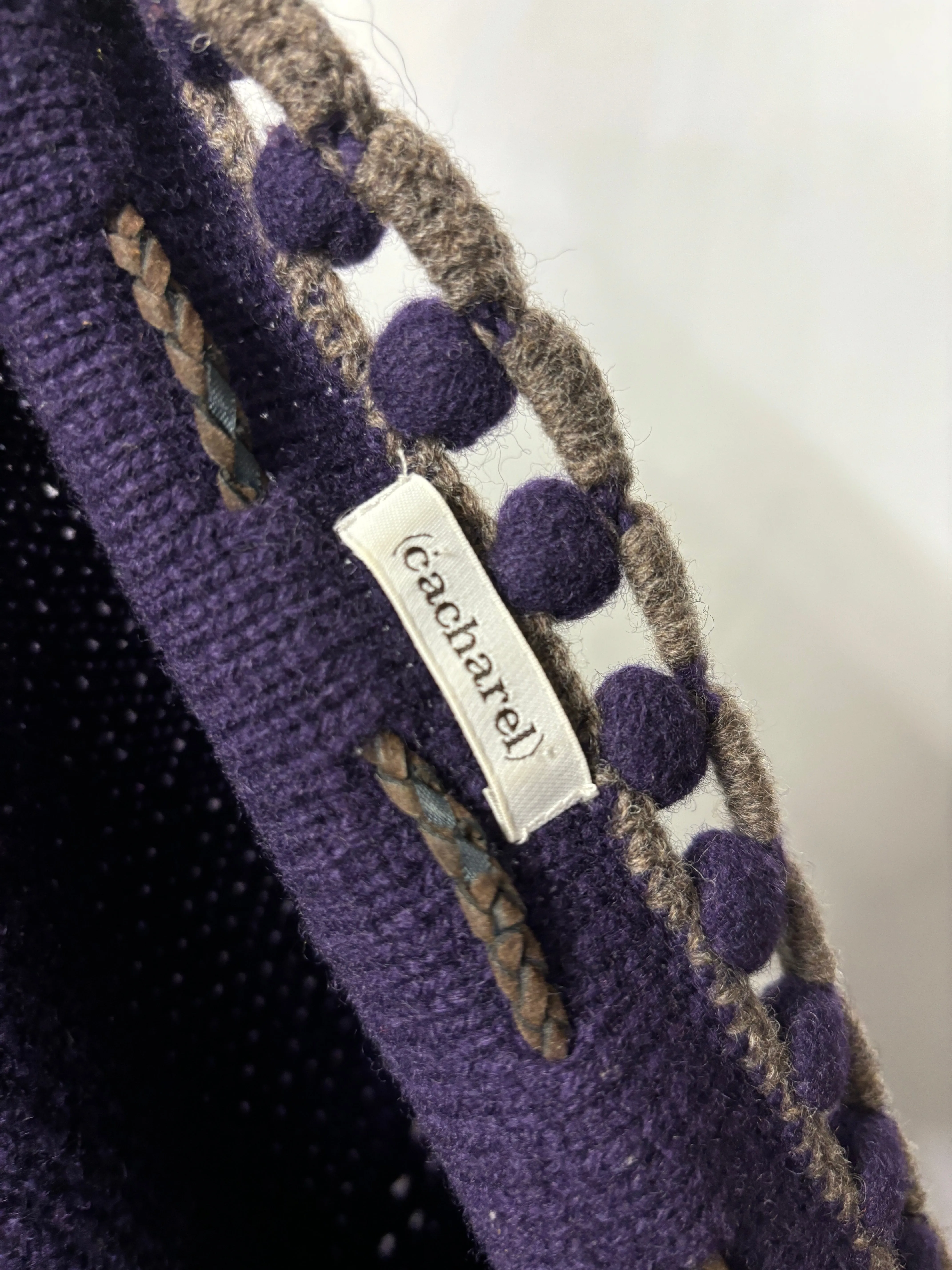 Vintage Cacharel Purple Knitted Skirt 8