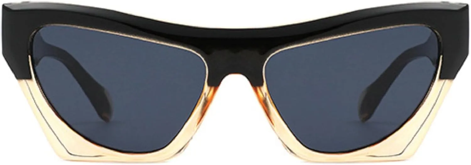 Vintage Rectangle Sunglasses Women Fashion Cat Eye Sun Glasses Eyewear Trendy Female Gradient Shades uv400