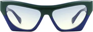 Vintage Rectangle Sunglasses Women Fashion Cat Eye Sun Glasses Eyewear Trendy Female Gradient Shades uv400