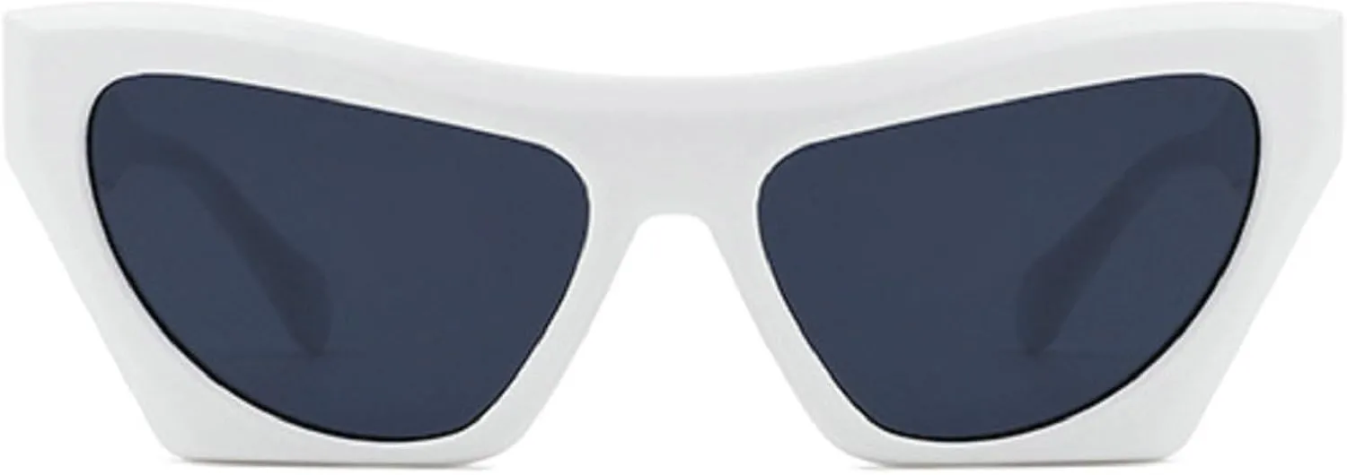 Vintage Rectangle Sunglasses Women Fashion Cat Eye Sun Glasses Eyewear Trendy Female Gradient Shades uv400