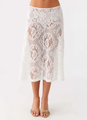 Virelle Lace Midi Skirt - Ivory Virelle Lace Midi Skirt - Ivory